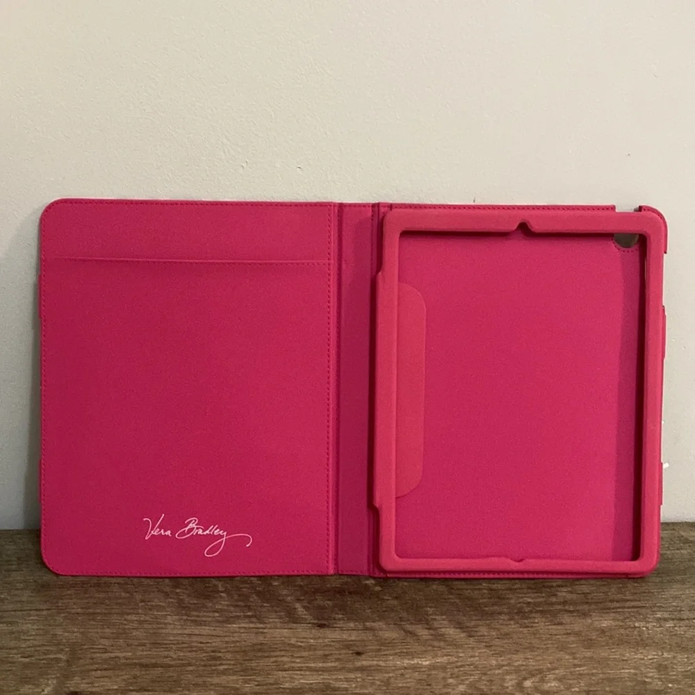 Vera Bradley IPAD case brown floral pink interior